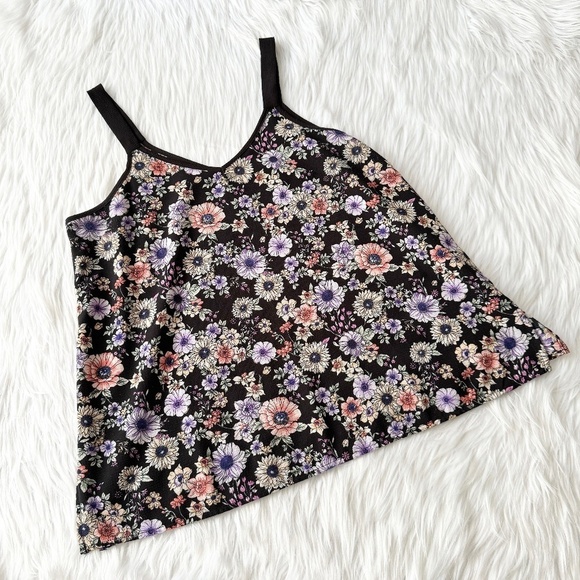 Bobeau Colorful Floral Tank - Picture 1 of 4
